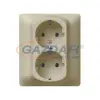 LEGRAND 771431 Galea Life 2x2P+F aljzat gyermekvédelemmel, csavaros,230V,titánium