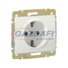 LEGRAND 771563 Galea Life 2P+F aljzat gyermekvédelemmel, rugós,230V, gyöngyház villanyszerelés