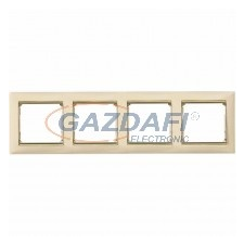 LEGRAND 774154 Valena Elefántcsont / Arany, négyes vízszintes keret villanyszerelés
