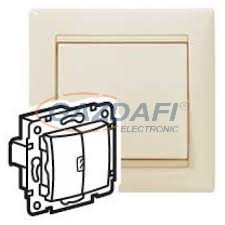 LEGRAND 774345 Valena csillárkapcsoló egy ellenőrzőfénnyel, elefántcsont villanyszerelés