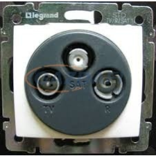 LEGRAND 774437 Valena TV-RD-SAT Antenna-csatlakozóaljzat Átmenő 14 dB, Fehér villanyszerelés