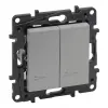 LEGRAND 863315 Niloé Step csillárkapcsoló jelzőfénnyel, 10AX, alumínium