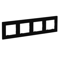 LEGRAND 863594 Niloé Step 4-es keret, fekete villanyszerelés