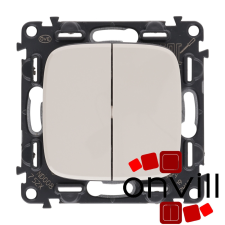 LEGRAND AE752005, Valena Allure Csillárkapcsoló, 10 AX, Elefántcsont világítási kellék