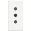 LEGRAND BTICINO Axolute HD4113 2P+F csatlakozóaljzat (olasz) 1 modulos (GYV) biztonsági zsalus, 10A hófehér