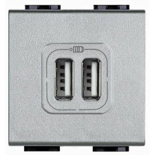 LEGRAND BTICINO NT4285C2 LL dupla USB töltő 150mA 5V DC tech villanyszerelés