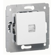 LEGRAND Cariva 773626 fehér 106 JF váltókapcsoló jelzőfénnyel keret nélkül villanyszerelés