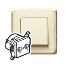 LEGRAND Cariva 773733 bézs TV-RD aljzat, 4dB végzáró keret nélkül villanyszerelés