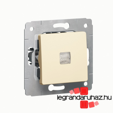 LEGRAND Cariva egypólusú kapcsoló ellenőrzőfénnyel keret nélkül bézs 773710 villanyszerelés