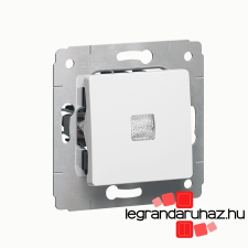 LEGRAND Cariva egypólusú kapcsoló ellenőrzőfénnyel, keret nélkül fehér 773610 villanyszerelés