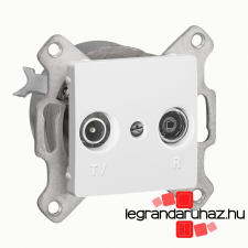 LEGRAND Cariva TV-RD aljzat átmenő 14 dB keret nélkül fehér 773634 villanyszerelés