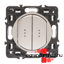 LEGRAND Céliane csillárkapcsoló jelzőfénnyel 10 AX, titánium CT2X067002JF-K világítási kellék