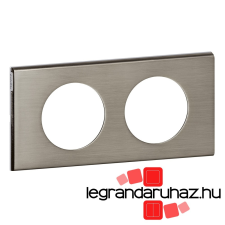 LEGRAND Céliane kettős keret, rozsdamentes acél 069102 villanyszerelés