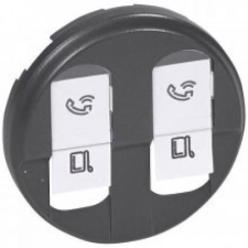 LEGRAND CÉLIANE TELEF.FEDÉL 2xRJ45 GRAFIT villanyszerelés