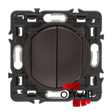 LEGRAND CG2X067002-K, Céliane Csillárkapcsoló, 10 AX, Körmös, Grafit világítási kellék