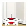 LEGRAND DLP belső könyök elem bepattintható kábelcsatornához, állítható belső szög: 80 -120°, 80 x 50 mm, fehér