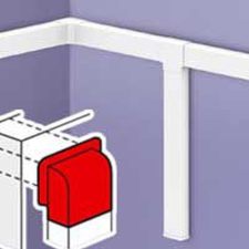 LEGRAND DLP Klíma Falátvezető 90fok 100x60-hoz 611309 villanyszerelés