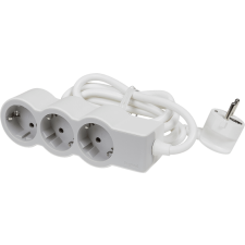 LEGRAND elosztósor Standard 3x2P+F, 1,5 méter, fehér-szürke (694549) hosszabbító, elosztó