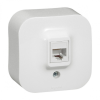 Legrand Forix 782424 Informatikai csatlakozóaljzat 1xRJ45 Cat5e UTP fehér burkolattal, kerettel, falon kívüli IP20 (Legrand 782424)