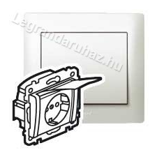 LEGRAND Galea Life 2P+F aljzat gyermekvédelemmel, csapófedéllel, gyöngyház 771564 villanyszerelés