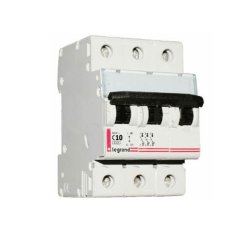 LEGRAND kismegszakító 3P C 10A 6kA DX3 (407857) villanyszerelés