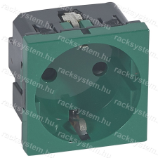 LEGRAND Legrand 077216 Program Mosaic 2P+F aljzat, gyermekvédelemmel, rugós, 2m, zöld villanyszerelés