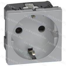 LEGRAND Legrand 079213 Program Mosaic 2P+F aljzat csavaros, gyermekvédett, alumínium villanyszerelés