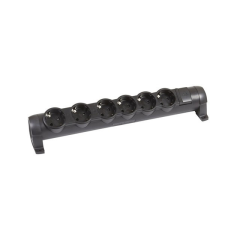 LEGRAND Legrand 694610 CON kábel nélkül fekete 6x2P+F elosztósor kábel és adapter