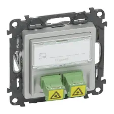 LEGRAND Legrand 753330 Valena Life SC/APC egymódusú optikai csatlakozóaljzat alumínium villanyszerelés