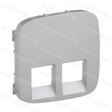 LEGRAND Legrand 755427 Valena Allure 2xRJ11/RJ45 aljzat burkolat, Alumínium villanyszerelés