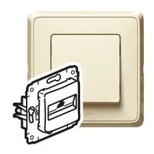 LEGRAND Legrand Cariva LCS2 1XRJ45 Cat6 UTP aljzat keret nélkül bézs villanyszerelés