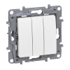 LEGRAND Legrand Niloé 764503 hármas kapcsoló, fehér burkolattal keret nélkül, süllyesztett 10A 250V (Legrand 764503)