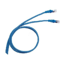 LEGRAND Legrand patch kábel RJ45-RJ45 Cat6 árnyékolt (F/UTP) PVC 0,5 méter kék d: 6mm AWG26 LCS3 1db kábel és adapter