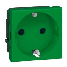 LEGRAND Legrand Program Mosaic 2P+F aljzat, gyermekvédelemmel, rugós, 2m, zöld villanyszerelés