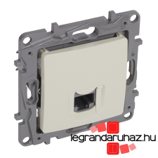 LEGRAND Niloé 1XRJ45 Cat6 UTP aljzat köröm nélkül bézs 764673 villanyszerelés