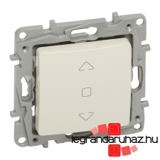 LEGRAND Niloé redőnykapcsoló 6 AX, körömmel, bézs 764611 villanyszerelés