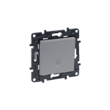 LEGRAND Niloé Step 101N egypólusú nyomó jelzőfénnyel csengőjellel alumínium 863310 villanyszerelés