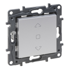  Legrand Niloé Step 863344 redőnykapcsoló (3 állású), 6A, alumínium (Legrand 863344) villanyszerelés