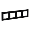  Legrand Niloé Step 863594 4-es keret, fekete (Legrand 863594)