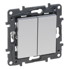 LEGRAND Niloé Step csillárkapcsoló, 10AX, alumínium, IP44, Legrand 863305IP44 világítási kellék