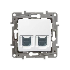 LEGRAND NILOÉ TEL.2xRJ45 Cat6 UTP ALJ FEHÉR villanyszerelés