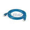 LEGRAND patch kábel, RJ45-RJ45, Cat6, árnyékolatlan (U/UTP), AWG24, PVC, kék, d: 6mm, 5 méter, LCS2
