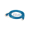 LEGRAND patch kábel, RJ45-RJ45, Cat6, árnyékolt (S/FTP), AWG27, PVC, kék, d: 6,2mm, 5 méter, LCS2