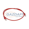 LEGRAND patch kábel, RJ45-RJ45, Cat6A, árnyékolatlan (U/UTP), AWG26, LSZH (LSOH), piros, d: 6,2mm, 2 méter, LCS2