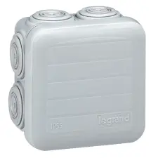 LEGRAND Plexo 55 négyzet alakú szerelődoboz 65×65×40 mm, 7 bemenet villanyszerelés