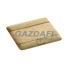 LEGRAND Pop-up felnyíló süllyesztett padlódoboz 3 modul, sárgaréz, üres villanyszerelés