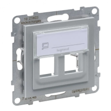 LEGRAND Suno kettős keystone adapter, alumínium, Legrand 721345 villanyszerelés