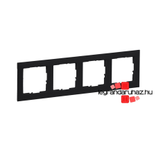 LEGRAND Suno négyes keret fekete, Legrand 721524 villanyszerelés