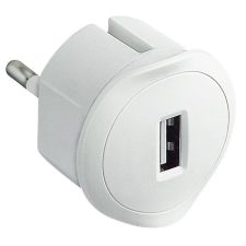 LEGRAND USB-s csatlakozódugó 1,5A - 5V, fehér villanyszerelés