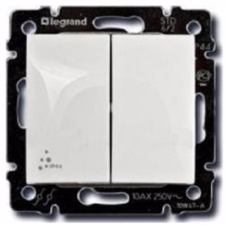 LEGRAND Valena 106+6 IP44 dupla váltókapcsoló fehér (770098) villanyszerelés